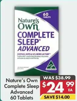 Pharmacy4Less Nature's Own Complete Sleep Advanced offer