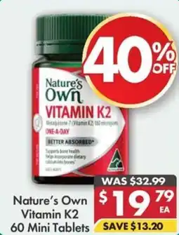 Pharmacy4Less Nature's Own VITAMIN K2 offer