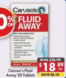 Pharmacy4Less Caruso's Fluid Away offer