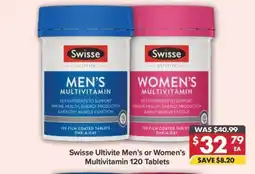Pharmacy4Less Swisse Ultivite Men's or Women's Multivitamin offer