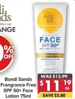 Pharmacy4Less Bondi sands frangrance free offer