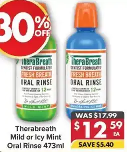 Pharmacy4Less Therabreath Mild or Icy Mint Oral Rinse offer
