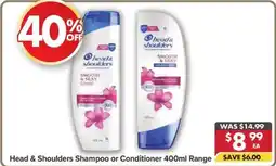 Pharmacy4Less Head & Shoulders Shampoo or Conditioner offer