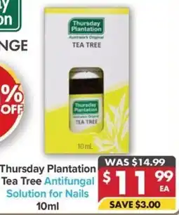 Pharmacy4Less Thursday Plantation Tea Tree Antifungal Solution for Nails offer
