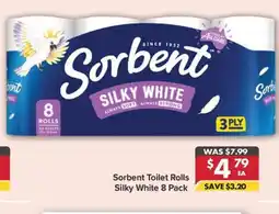 Pharmacy4Less Sorbent Toilet Rolls Silky White offer