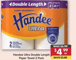 Pharmacy4Less Handee Ultra Double Length Paper Towel offer