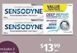 ALDI Sensodyne Repair & Protect + Whitening Toothpaste offer