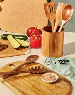 ALDI Wooden Utensils Set or Serving Board offer