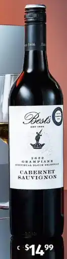 ALDI Best's Grampians Individual Block Selection Cabernet Sauvignon 2022 offer