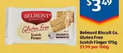 ALDI Belmont Biscuit Co. Gluten Free Scotch Finger offer