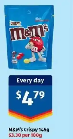 ALDI M&M's Crispy offer