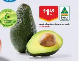 ALDI Australian Hass Avocados offer