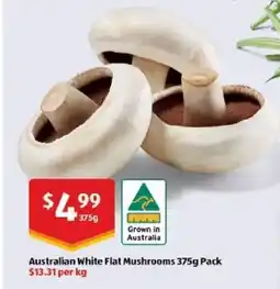 ALDI Australian White Flat Mushrooms offer