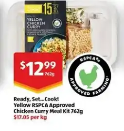 ALDI Yellow chicken curry with marinated chicken offer