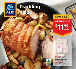 ALDI Boneless Pork Loin Roast offer