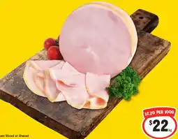 IGA Boneless Leg Ham Sliced or Shaved offer