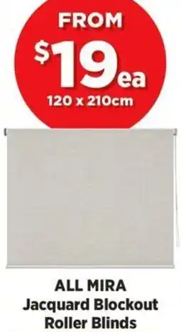 Spotlight All mira jacquard blockout roller blinds offer
