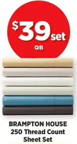 Spotlight Brampton house 250 thread count sheet set offer