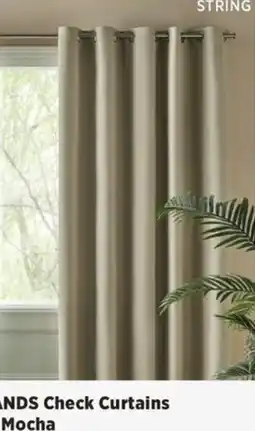 Spotlight Warwick dunewood & highlands check curtains offer