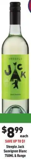Liquor Legends Steeple Jack Sauvignon Blanc & Range offer
