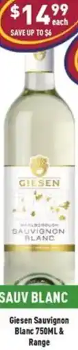 Liquor Legends Giesen Sauvignon Blanc & Range offer