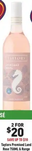 Liquor Legends Taylors Promised Land Rose & Range offer