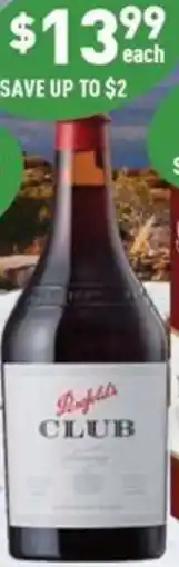 Liquor Legends Penfolds Club Tawny Port offer