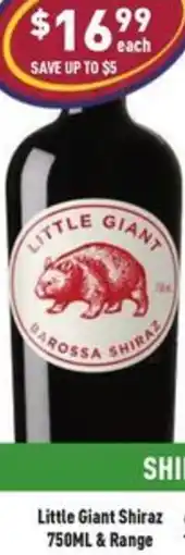 Liquor Legends Little Giant Shiraz & Range offer