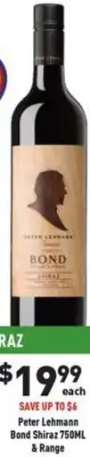 Liquor Legends Peter Lehmann Bond Shiraz & Range offer