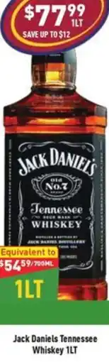 Liquor Legends Jack Daniels Tennessee Whiskey offer