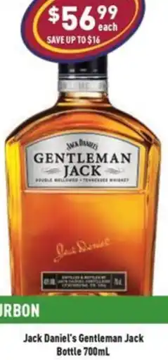 Liquor Legends Jack Daniel's Gentleman Jack Bottle offer