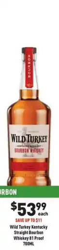 Liquor Legends Wild Turkey Kentucky Straight Bourbon Whiskey 81 Proof offer