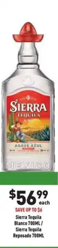 Liquor Legends Sierra Tequila Blanco/ Sierra Tequila Reposado offer