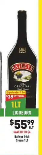Liquor Legends Baileys Irish Cream offer