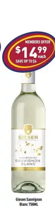 Liquor Legends Giesen Sauvignon Blanc offer