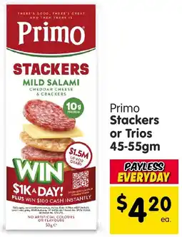 Spar Primo Stackers or Trios offer