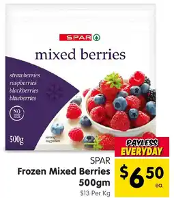 Spar SPAR Frozen Mixed Berries offer