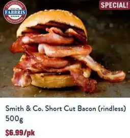 Smith & Co. Short Cut Bacon