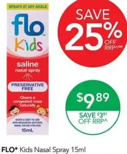 Terry White FLO Kids Nasal Spray offer