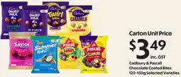 Campbells Wholesale Cadbury & Pascall Chocolate Coated Bites offer