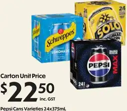 Campbells Wholesale Pepsi Cans offer