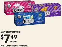 Campbells Wholesale Kirks Cans offer