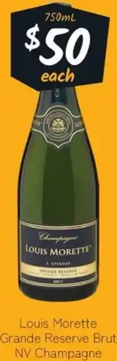 Cellarbrations Louis Morette Grande Reserve Brut NV Champagne offer