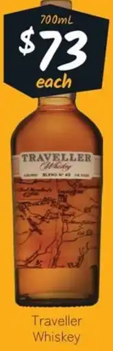 Cellarbrations Traveller Whiskey offer