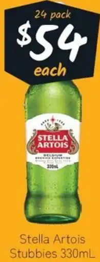 Cellarbrations Stella Artois Stubbies offer