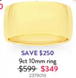 Goldmark 9ct 10mm ring offer