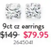 Goldmark 9ct cz earrings offer