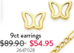 Goldmark 9ct earrings offer