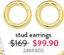 Goldmark stud earrings offer