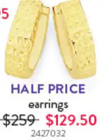 Goldmark earrings offer